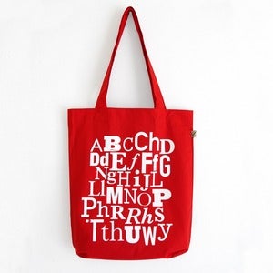 Image of Bag Cotwm Y Wyddor Gymraeg - <em>Welsh Alphabet Cotton Bag</em>