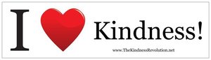 Image of I HEART Kindness Bumper Sticker