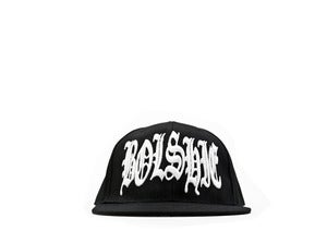 Image of NOTORIOUS BOL$HIE WHITE ON BLACK SNAPBACK