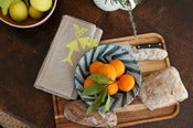 Image of Flax linen napkin set (4) with Citron arrows