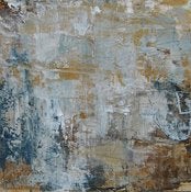 Image of Original art by Melissa Payne Baker - 10"x 10" Abstraction in Blue and Gold