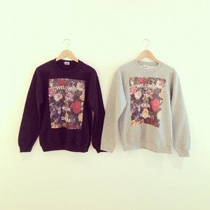 Image of Welcome Crewneck Sweatshirt (Black or Heather Grey)