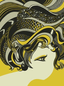 Image of Peacock Girl ArtPrint // 18x24