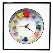 Image of Teapot Clock with Teacups by Carlos Silva