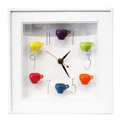 Image of Teacups Clock with Numbers by Carlos Silva