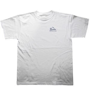Image of Preview Mountain Logo T-shirt, white / dark navy