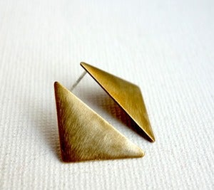 Image of Sideways Triangle Studs