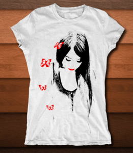 Image of RAGAZZA CON FARFALLA