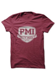 Image of Pretty Much It Logo - Cranberry