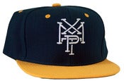 Image of Stacked Logo Snap Back - Green/Gold