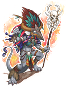 Image of Original Artwork : "Inix the Witch Doctor"