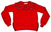 Image of LIV WEALTHY " I'M NOT A STAR " CREWNECK SWEATSHIRT RED