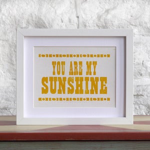 Image of You Are My Sunshine Poster Card
