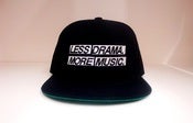 Image of Less Drama More Music Black/Black Hat