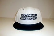 Image of Less Drama More Music White/Black Hat