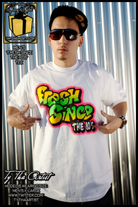 Image of "FRESH SINCE THE 80s" Mens Tee (White)