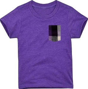 Image of Plaid Pocket Tee Heather Purple
