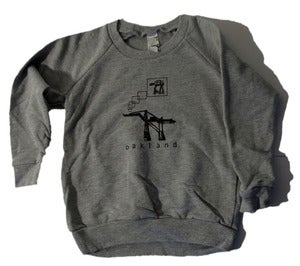 Image of Oakland AT-AT KIDS/baby crew-neck pullover sweatshirt, heather-gray