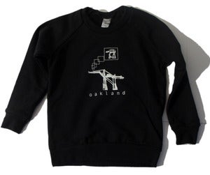 Image of Oakland AT-AT KIDS/baby crew-neck pullover sweatshirt, black 