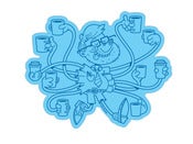 Image of Coffeeman Sticker (3 Pack)