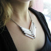 Image of LINK CHEVRON necklace 5-row