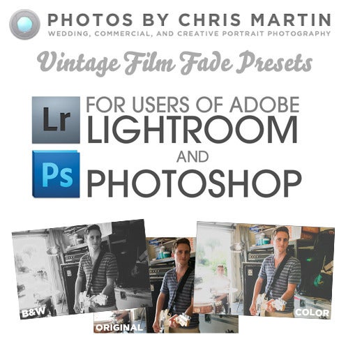 Image of New! Vintage Color and B&W Preset Pack for Lightroom 3 & 4 and Photoshop