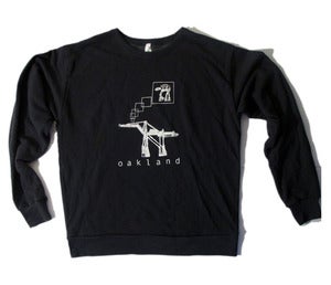 Image of Adult Oakland AT-AT crew-neck pullover FADED-BLACK