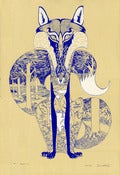 Image of Blue Fox - Limited Edition Screen Print