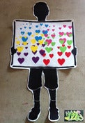 Image of Boy with Hearts Poster.