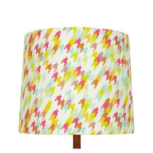 Image of Houndstooth Print Lamp Shade, Waimea