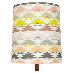 Image of Navaho Print Lamp Shade (stripe), Heather