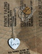 Image of Large 'Love' Heart necklace