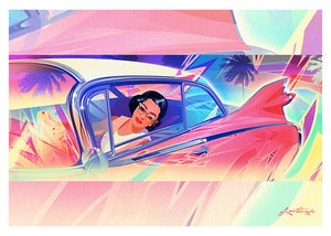 Image of Santiago x Vintage Vandalizm Graffiti Cadi Print
