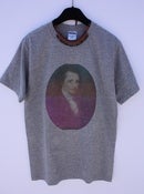 Image of Printed Goethe on Grey Crew neck with Clay-beaded Necklace