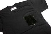 Image of LIV WEALTHY PYTHON SNAKESKIN T-SHIRT BLACK GLOSSY