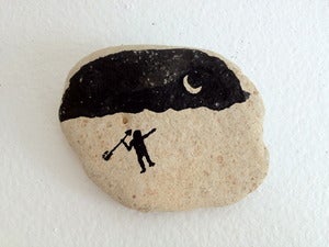 Image of Man and Moon