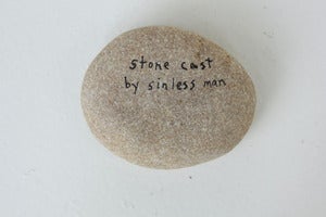 Image of Stone Cast by Sinless Man