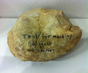 Image of Tool For Mashing Fish Heads and Berries