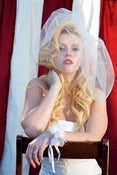 Image of Sheer Tulle Birdcage Veil-18 inch 