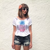 Image of T-shirt Deco Pineapple ~ Women