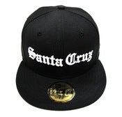 Image of SO FRESH CLOTHING "OLD E" NEW ERA FITTED (BLACK/WHITE)