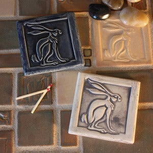 Image of Rabbit Hare tile 3x3 inches