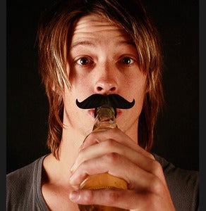 Image of BeerMo Bottle Mustache - 6 packs