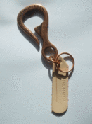 Image of Copper Bottle Hook Keyring by Corter Leather SOLD OUT