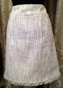 Image of Chanel Grey Tweed Classic Mini Skirt SZ 38 90s