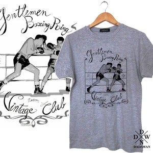 Image of T-shirt Gentlemen Boxing Ring Vintage Club by Dadawan 
