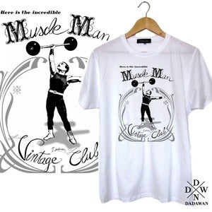Image of T-shirt Muscle Man Vintage Club by Dadawan 