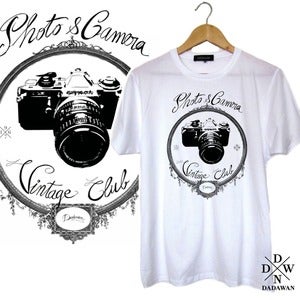 Image of T-shirt Photo and Camera Vintage Club by Dadawan 