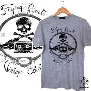Image of T-shirt Flying Pirats Vintage Club by Dadawan 