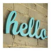 Image of hello sign